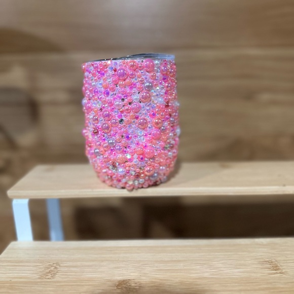Accessories - Pink rhinestone wine tumbler